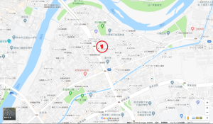 熊本市中央区大江内覧会　所在地図